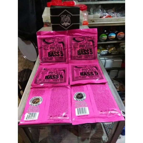 Senar Bass Ernieball Super Slinky 2824 Elektrik 5 String 0.40 Set