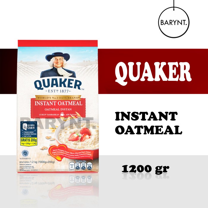 

Quaker Instant Oatmeal 1200 gr