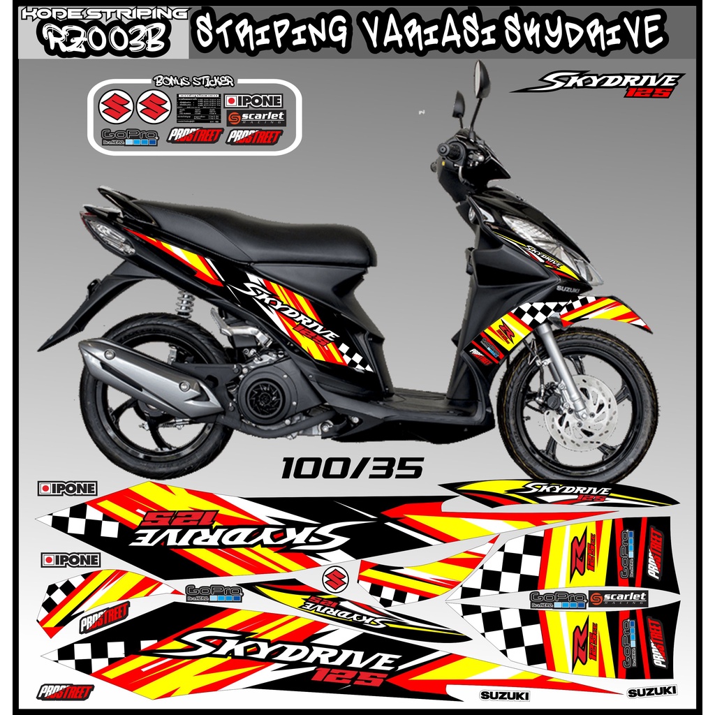 striping skydrive / decal skydrive / sticker skydrive