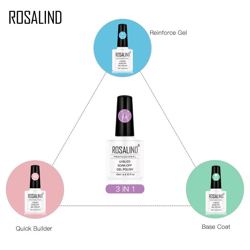 ROSALIND 10ml Builder Gel / rosalind structure capsulated nail KUTEK GEL HARD GEL/Nail extension/nail art gel