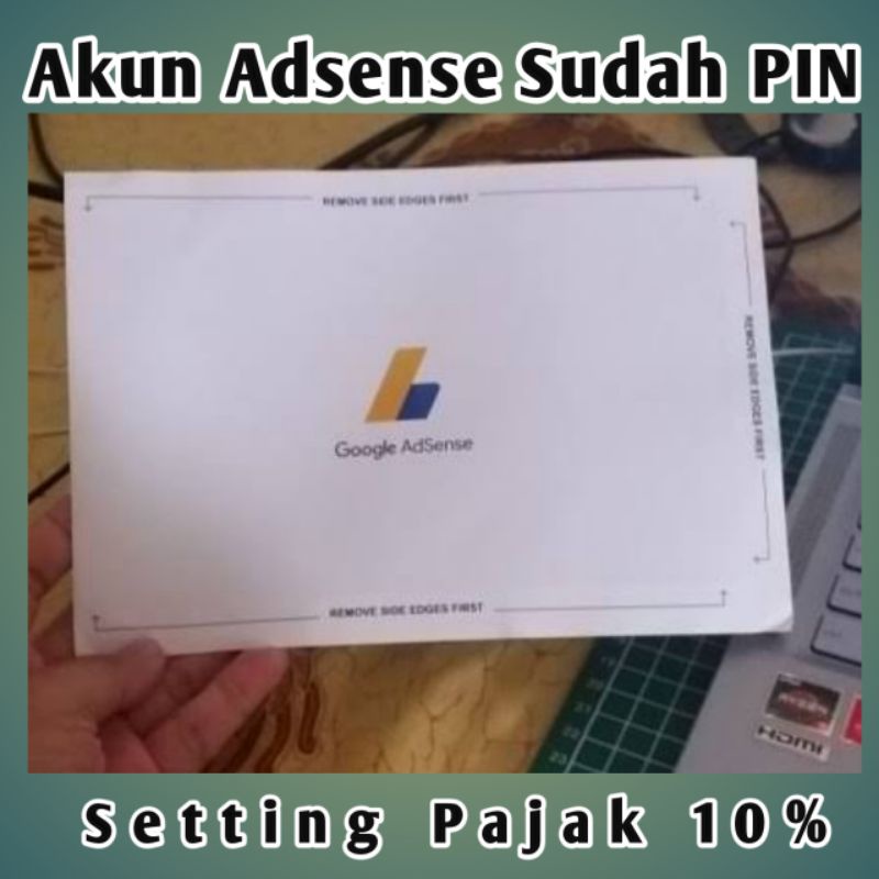 AKUN ADSENSE PIN + Pajak 10% KHUSUS YOUTUBE BARU DATANG