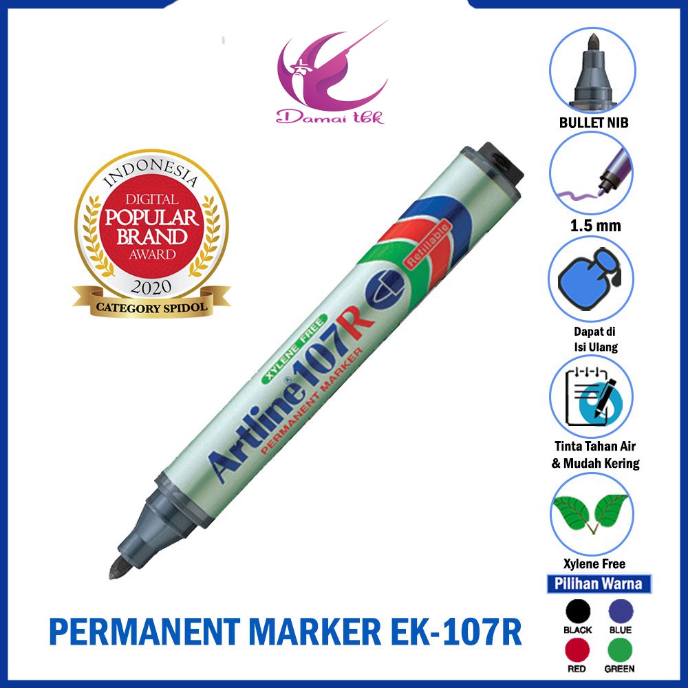 

Spidol Artline 107R spidol Permanent Marker Spidol Permanen