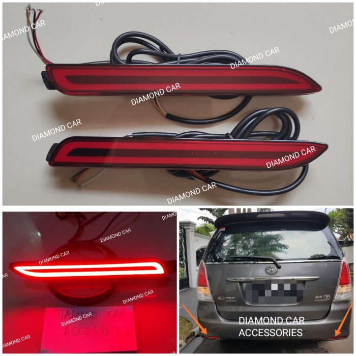 Lampu Reflektor COB Bemper Belakang Toyota New Innova 2008-2015
