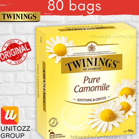 

[COD] Twinings Pure Camomile Tea Bags 80 Pack 96 gr [COD]