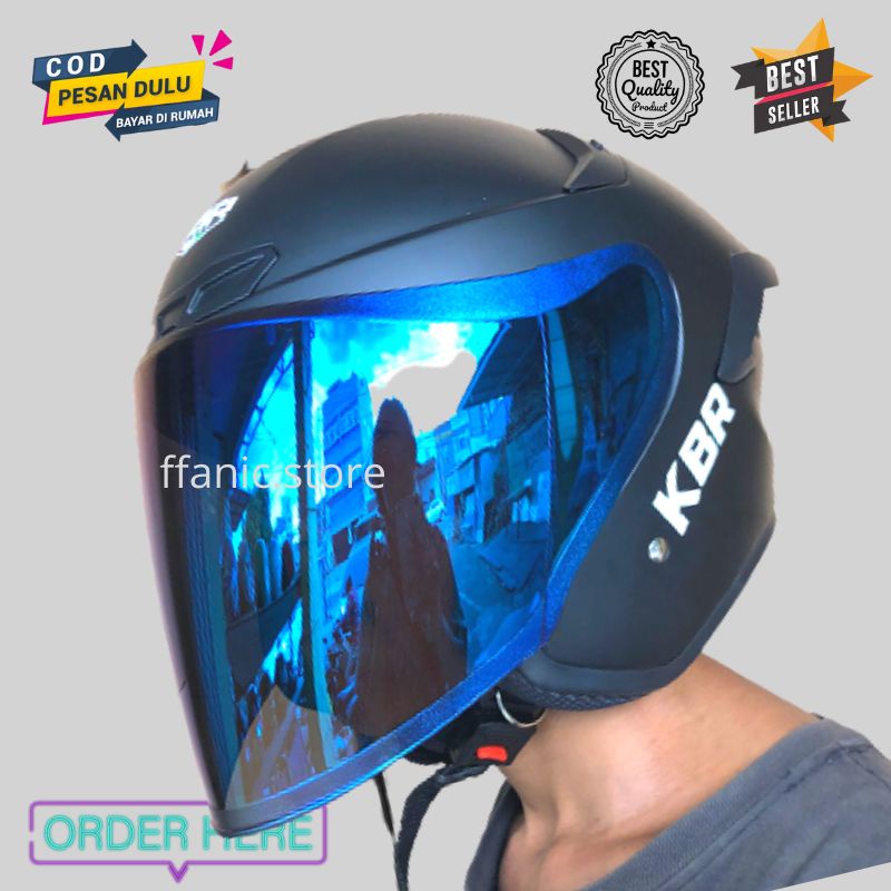 Helm Dewasa Murah half face TTC KBR model NFJ Kairoz