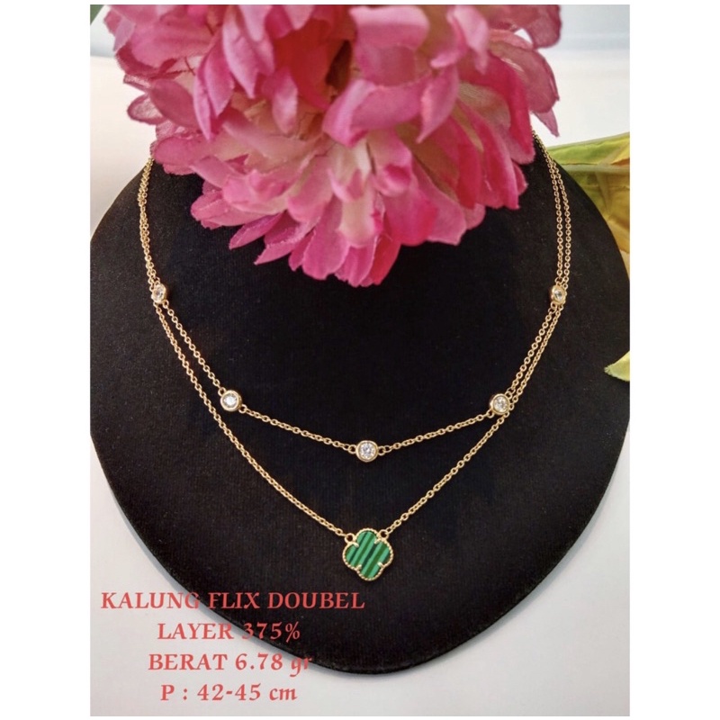 Kalung vancleef 2layer kadar 375/8k