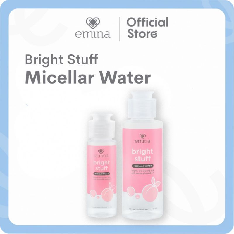 Emina Bright Stuff Micellar Water 100ml Pembersih Wajah Emina Penghapus Makeup Micellar water