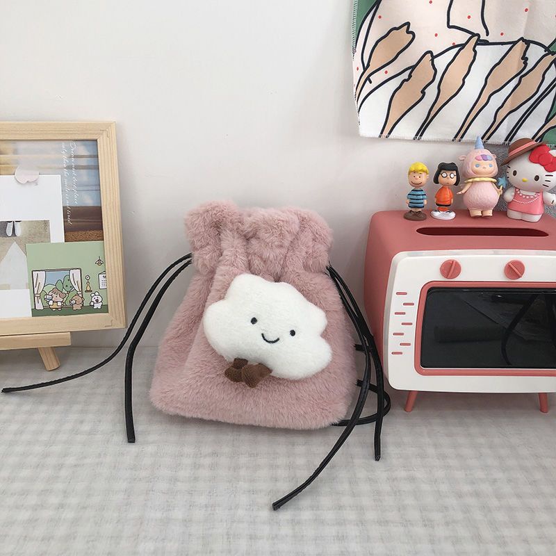 ♗Sera Net Merah Lucu Mewah Kecil Tas Wanita Messenger Tas Trendi Musim Gugur dan Musim Dingin Baru Gadis Jepang Lembut Gadis Tas Bahu Wanita