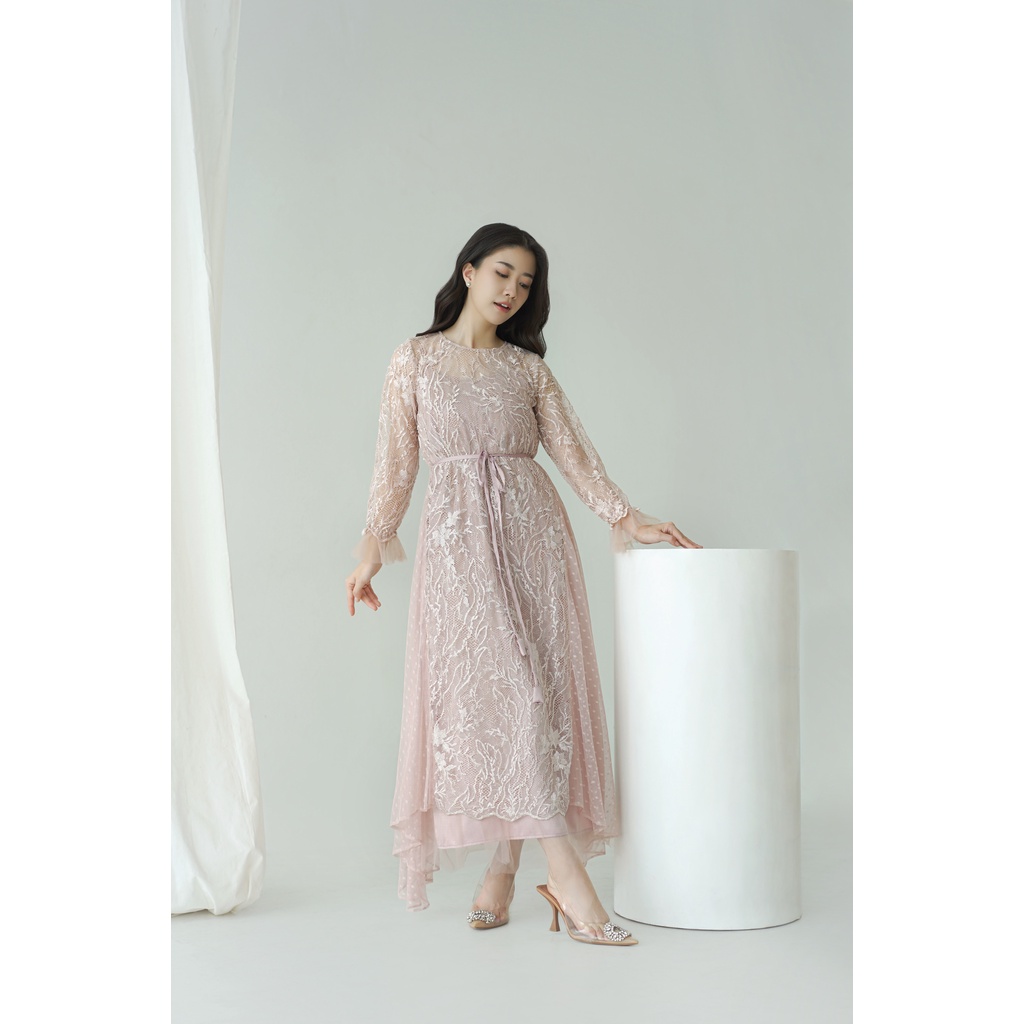 Aura Label - Emery Dress in Pink