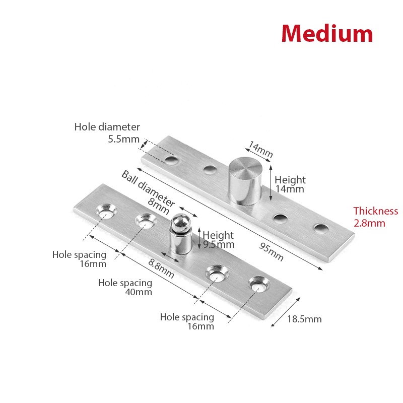 1pc Engsel Pivot Engsel Putar Engsel Poros Engsel Jendela Putar Engsel Pintu