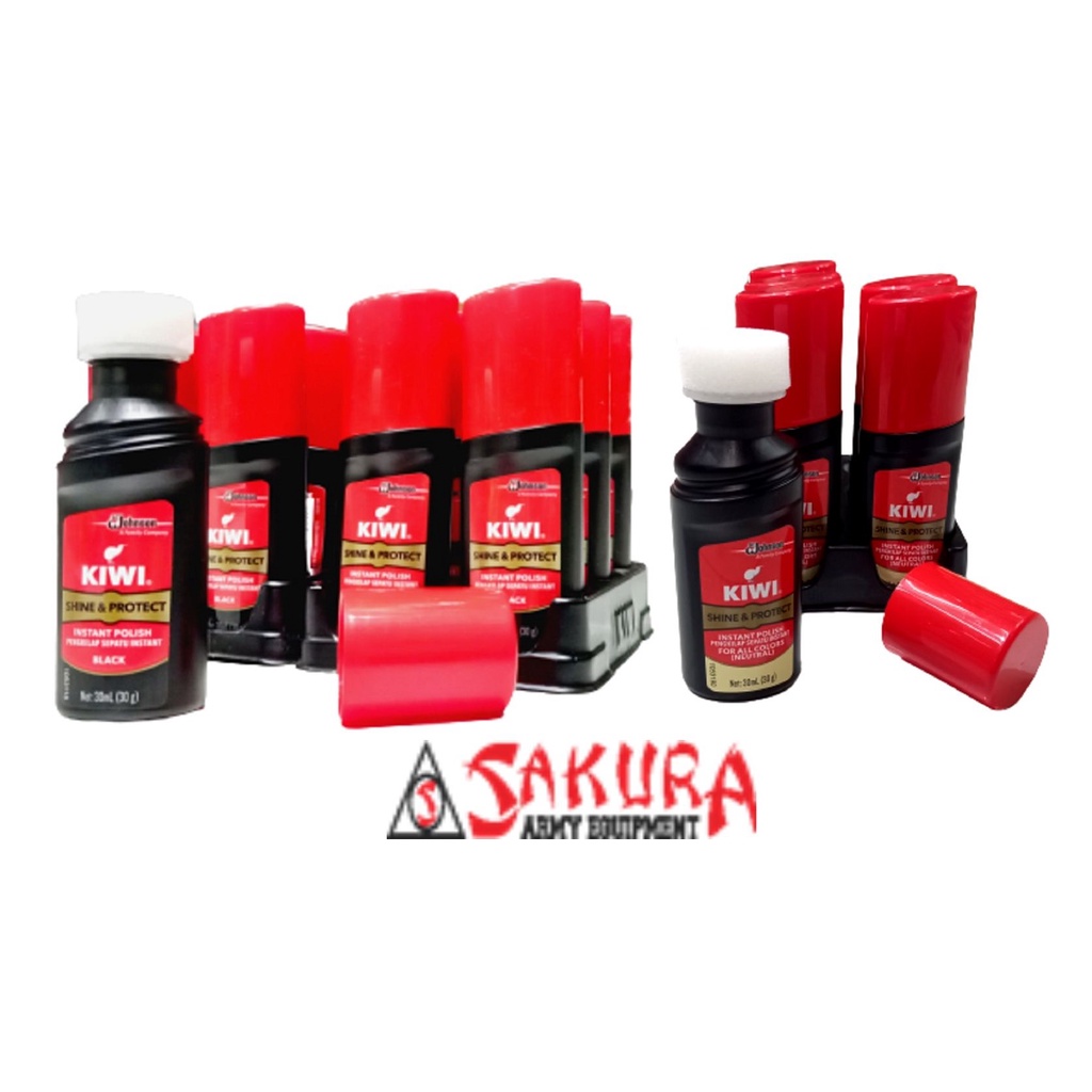 Semir Sepatu Kiwi Cair Hitam 30ml Kiwi Semir Sepatu Cair