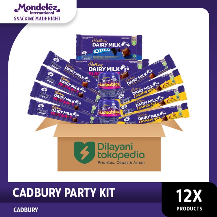 

Cadbury Cokelat Party Kit - 12 pack