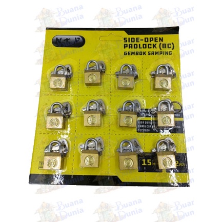 Gembok Koper Samping BC 15mm | Kunci Koper | Luggage Lock Kecil