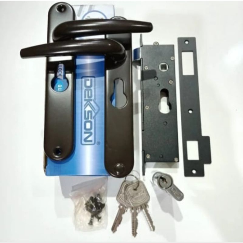 Handle Kunci Alumunium Dekson KC DKS 909 Brown/Kunci Pintu Espanda Dekson