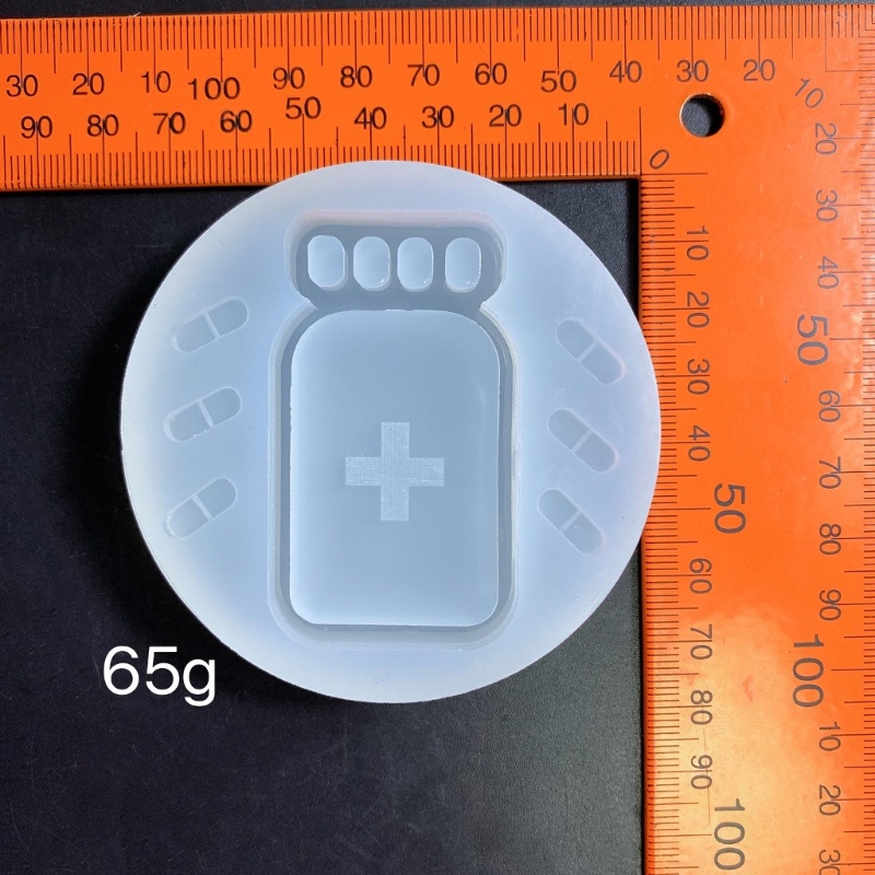 SIY Small Pill Bottle Shaped Quicksand Moulds Cartoon Silicone Molds Hand-making Moulds DIY Accessories for Hand-making