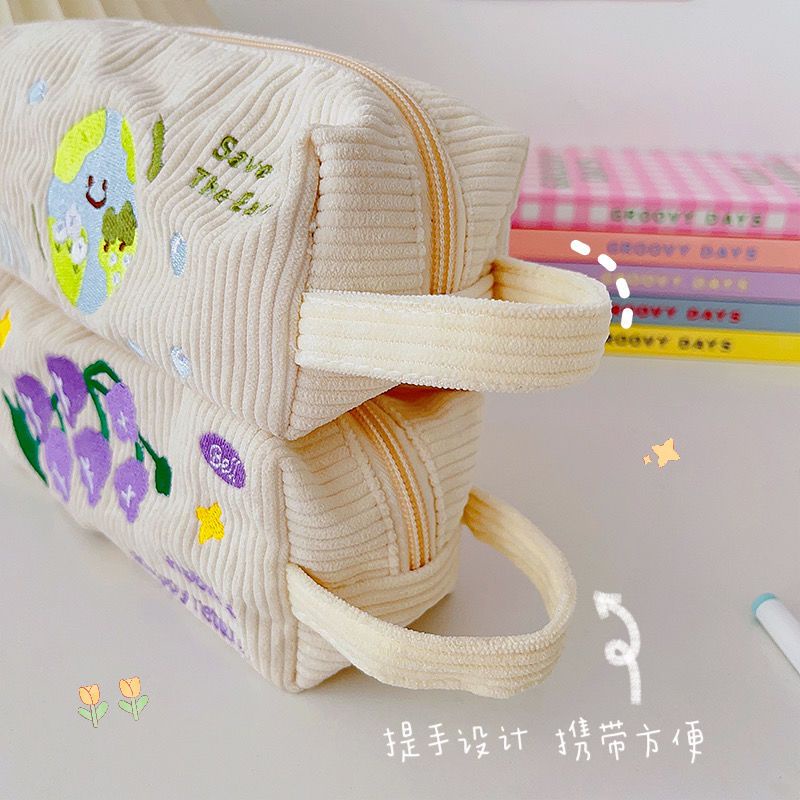▩∈Sera Sera Tempat Pensil Jepang Lucu Niche Bernilai Tinggi Non-tabrakan Kotak Pensil Mahasiswa Multi-fungsional Kapasitas Besar Kotak Alat Tulis