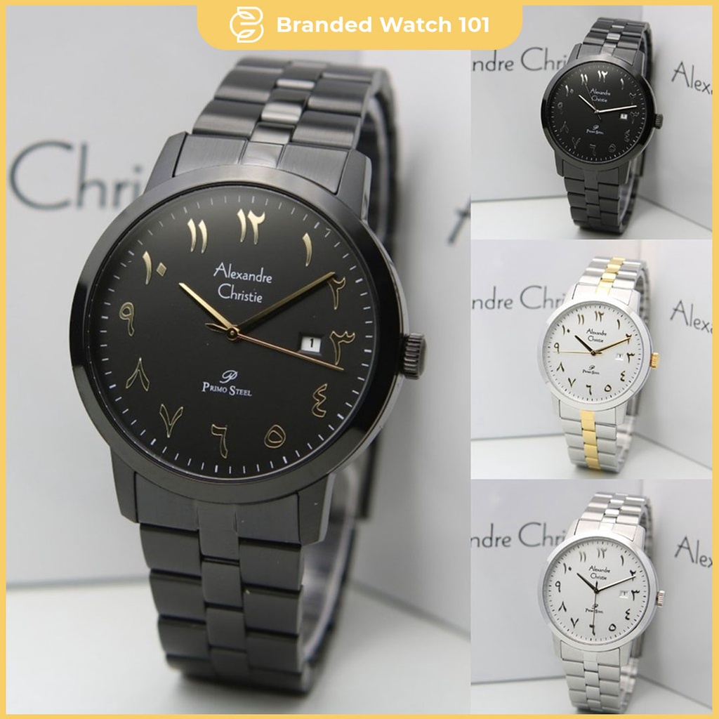 ORIGINAL Jam Tangan Pria Alexandre Christie Stainless AC 1024 / AC1024 / 1024 Garansi Resmi 1 Tahun.