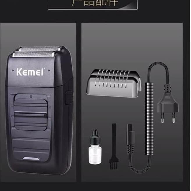 Hanya Jual Produk Ori Alat Cukur Kumis Dan Jenggot Botak Recharger - Shaver Kemei KM 1102 KODE94]