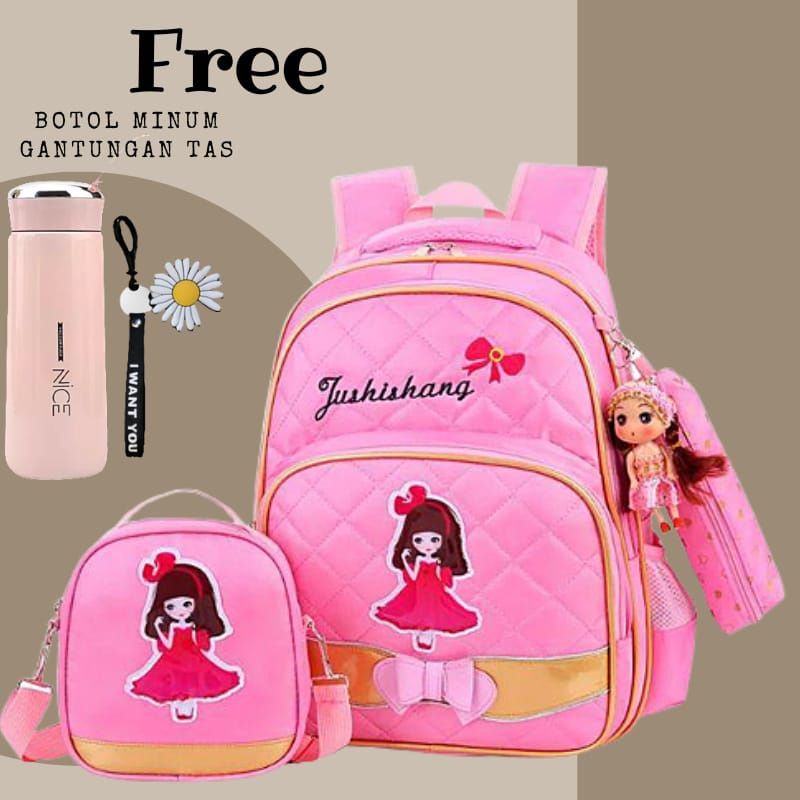 (COD)Tas Ransel BIDADARI_Ratu/ Fashion Anak Sekolah 4 Warna