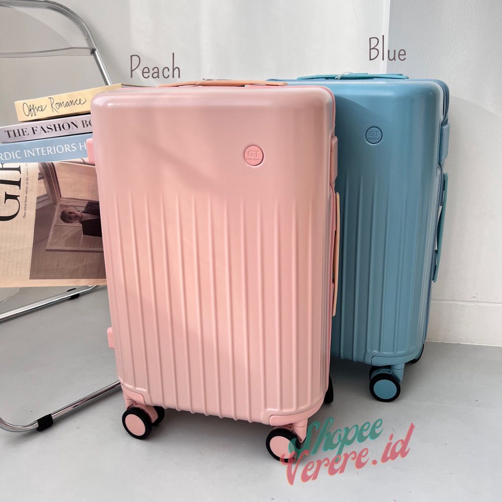 Koper BELINDA Series Cabin 20 Inch TSA Lock Double Zipper Anti Theft Suitcase Anti Pecah