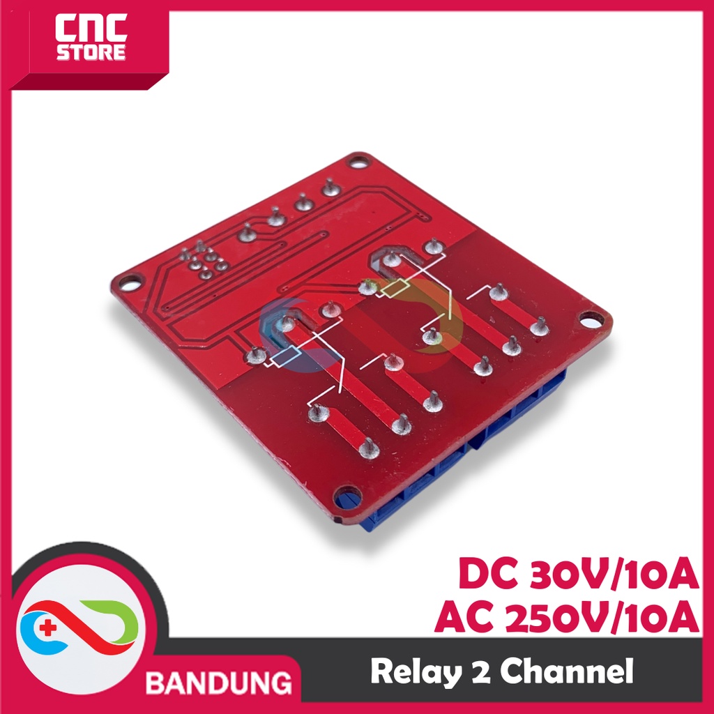 MODULE RELAY 2 CHANNEL 5V AKTIV HIGH ATAU AKTIV LOW DENGAN OPTOCOUPLER