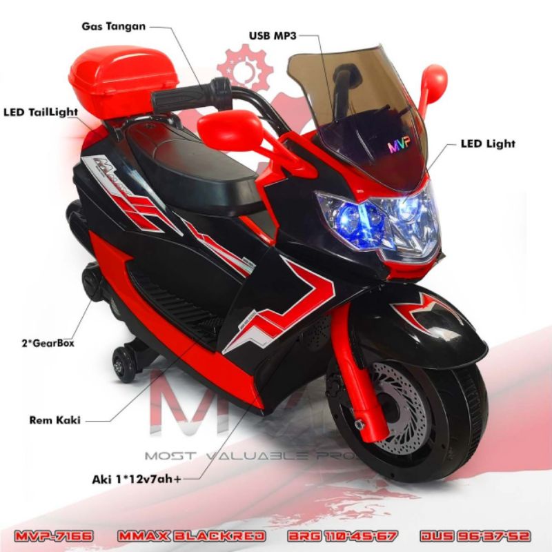 motor aki keren mvp 7177 police dan mmax mvp 7166 gas tangan