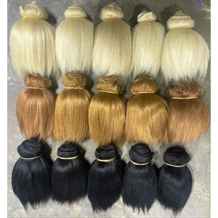 RAMBUT BARONGAN GANONGAN SINTETIS JAHIT 15CM KILOAN