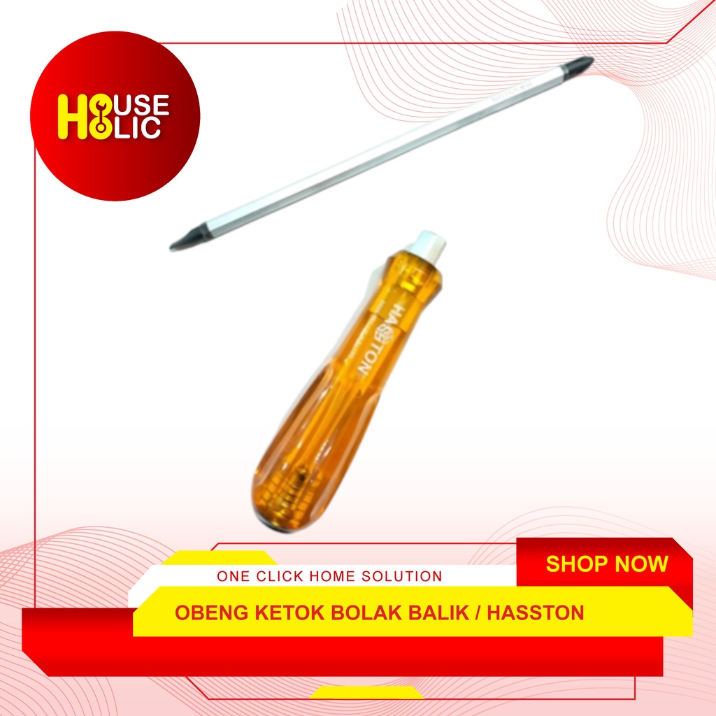 HASSTON Obeng Ketok Bolak Balik 4'' Inch 2In1 / Obeng Tumbuk 2600-007