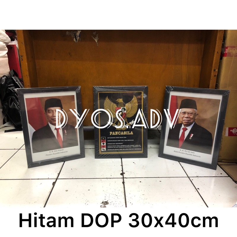 Frame Bingkai foto presiden wakil satu set