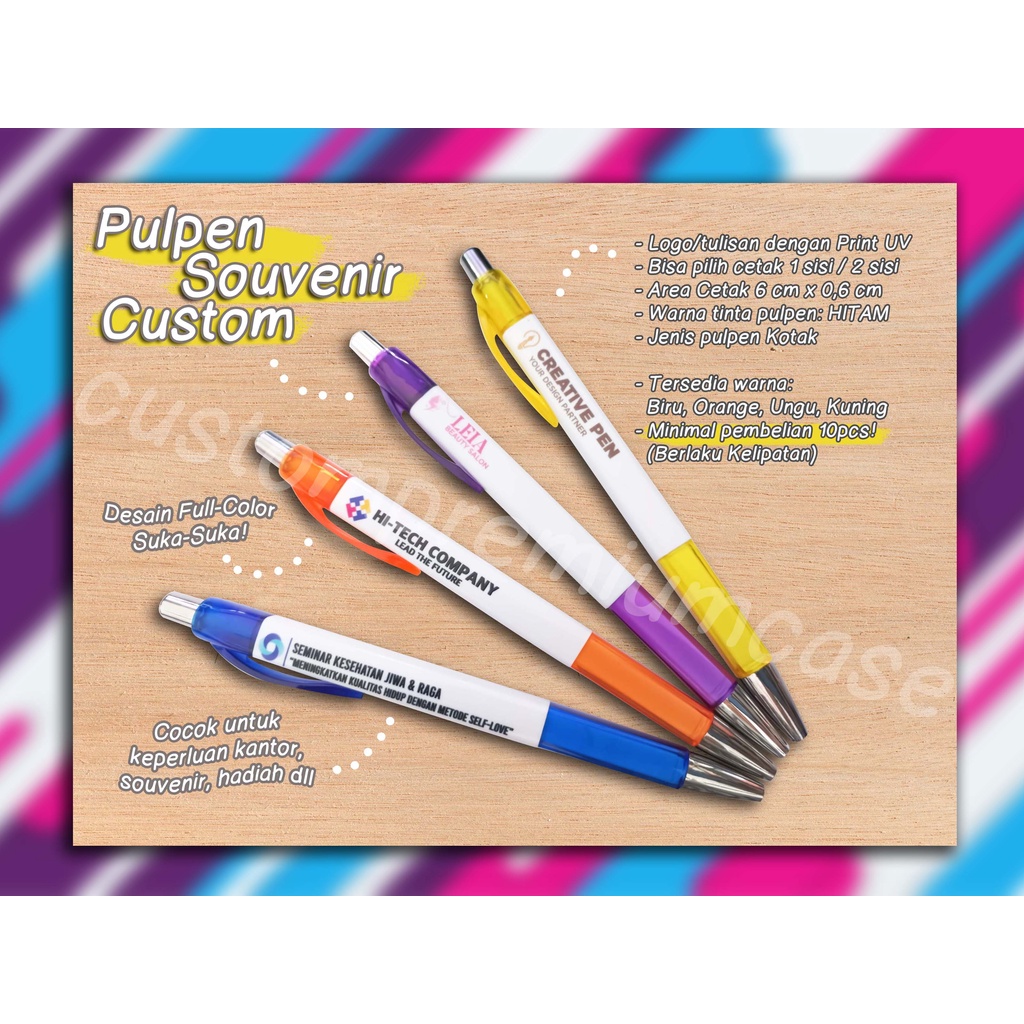 

Pulpen Souvenir Custom - [Minimal Order 10pcs]