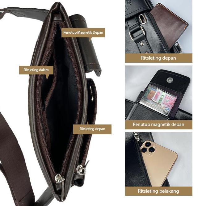 Termurah Tas Selempang Pria Free Dompet Tas Ravens Waistbag Tas Slempang Anti Air Tas Pria Waist Bag