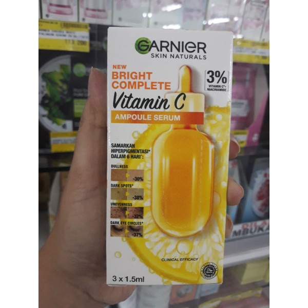 garnier bright complete vitaminC ampoule serum 3's