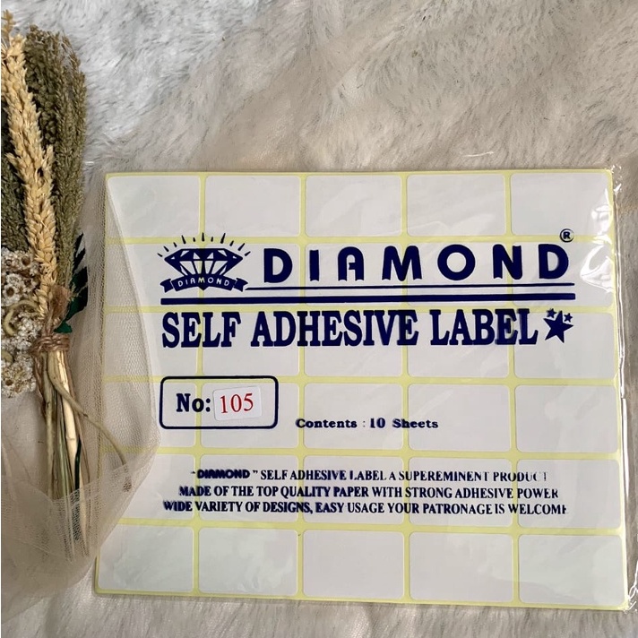 

( 1 ball ) Label 105 (Isi 25 Pack / 7500 label)