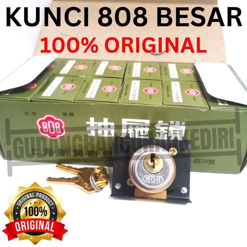 kunci laci lemari 808 besar drawer lock Original kunci 808