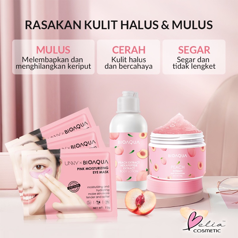 ❤ BELIA ❤ BIOAQUA Skincare Set | Body Care Series Set | Hair Care Series Set | Skin Care | Avocado | Peach | SKIN Acne Care &amp; Oil | Tranexamic Acid Oligopeptide Beauty Set | BOX Set | BPOM