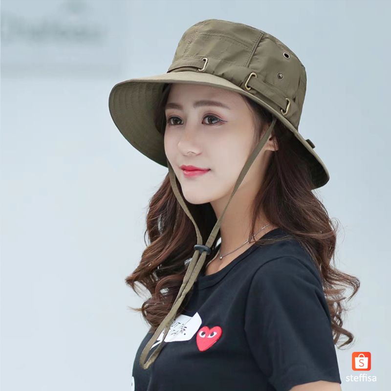 TOPI RIMBA | fashionable outdoor bucket casual hat impor unisex pria wanita dewasa cewek cowok cod keren