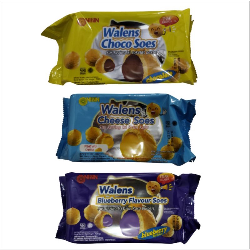 

Nissin Walens Soes / kue sus kering isi coklat, bluberi, keju