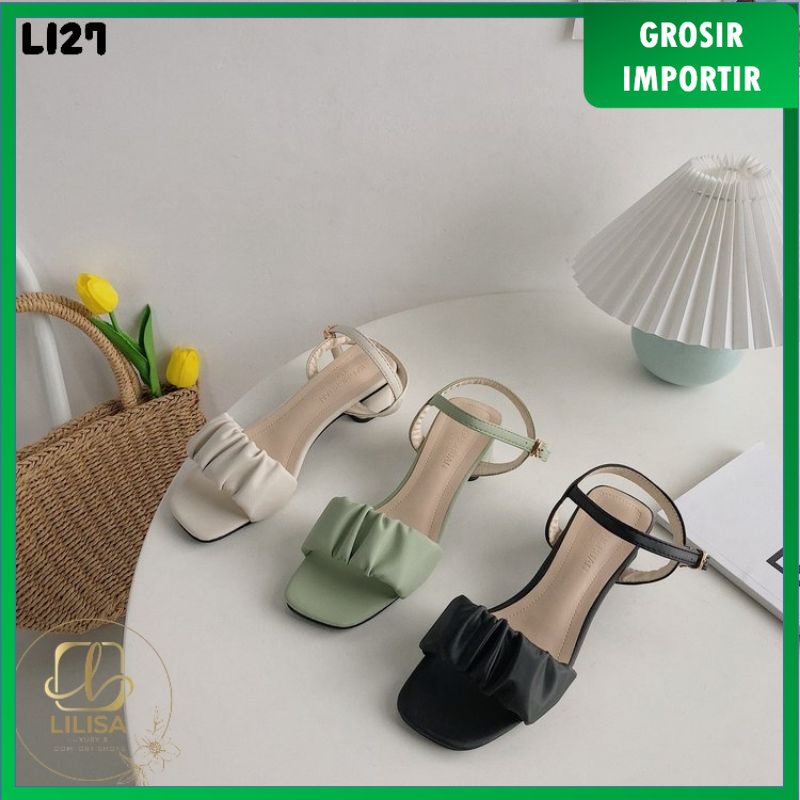 Importir Grosir - BEST SELLER LILISA HOT ITEM KEKINIAN SEPATU IMPORT SANDALS WANITA PREMIUM KOREA KI