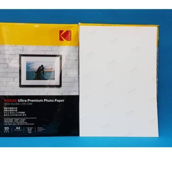 

New - KERTAS FOTO KODAK 270 GSM HIGH GLOSS A4 / PAPER FOTO ✔