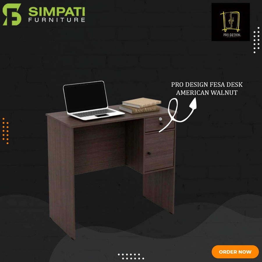 Meja Belajar/Meja Tulis Pro Design Fesa Desk