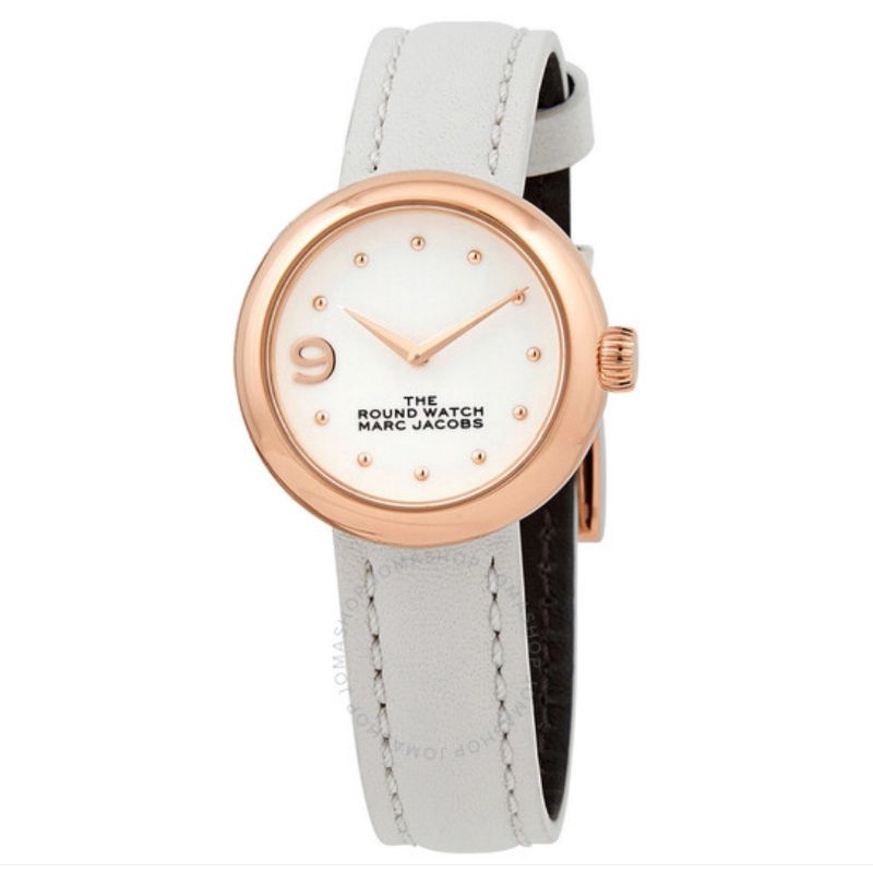 MARC JACOBS WATCH WHITE LEATHER