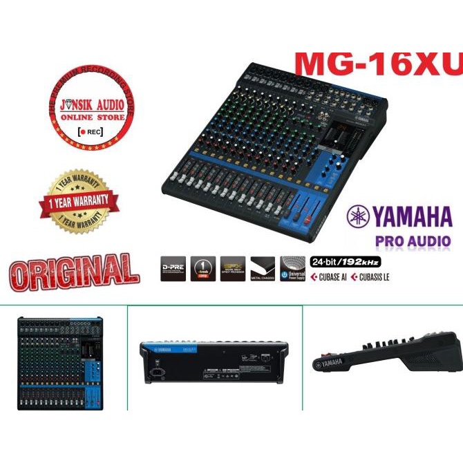 Mixer Yamaha Mg16Xu Mixing Console 16-Channel Mixer Audio Original