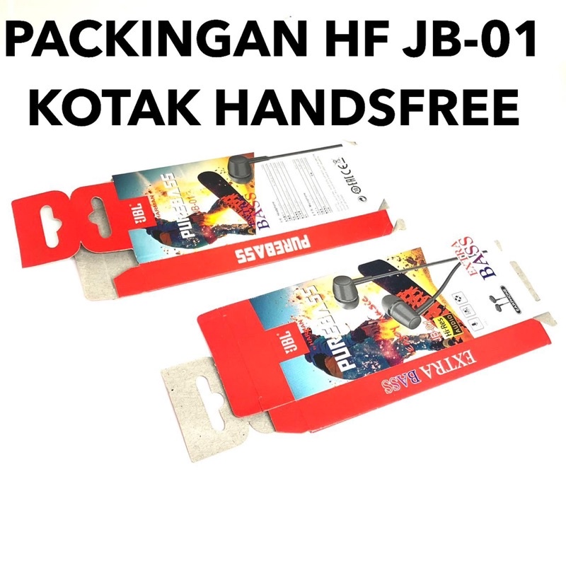 PACKINGAN HF JB-01 KOTAK HANDSFREE Promo By Sen