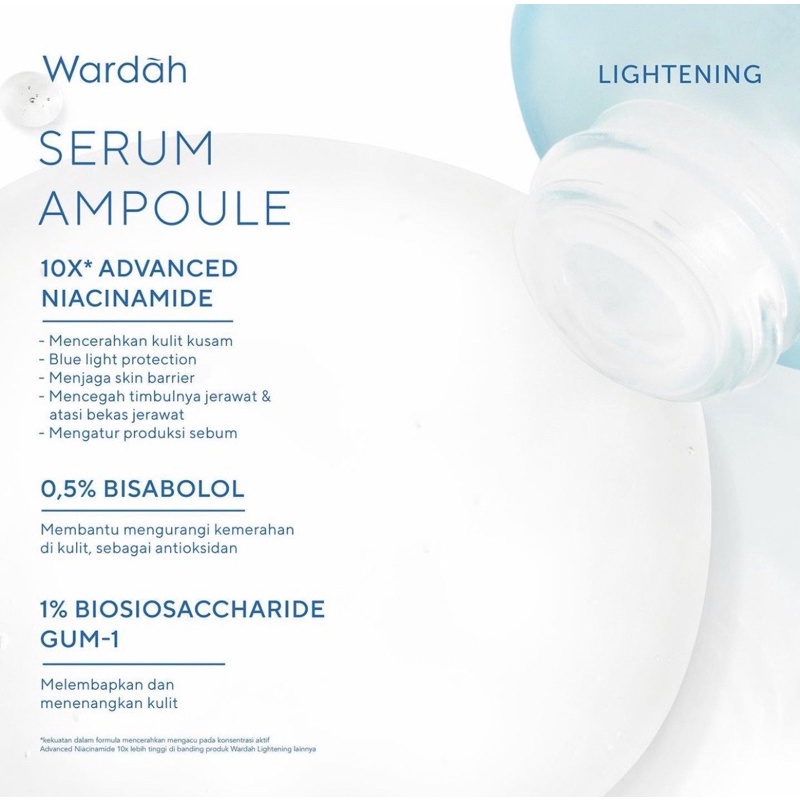 GIRLSNEED77 - WARDAH Lightening Serum Ampoule 30ml - COD BAYAR DI TEMPAT