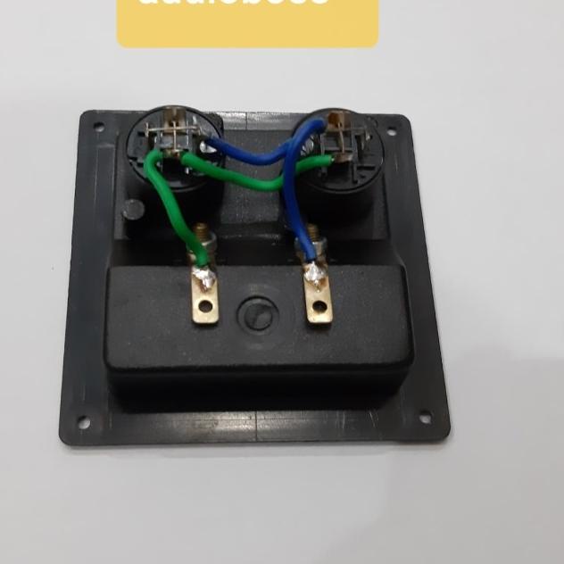 Terminal Kotak Box Speaker 2 PIN dengan kabel konektor