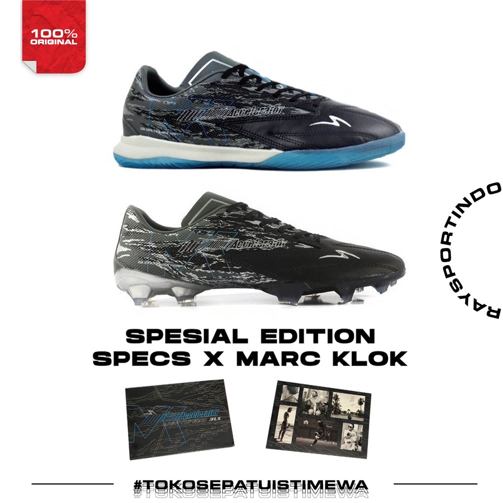 SPECS ACCELERATOR LIGHTSPEED 3LX MK ELITE IN & FG SPECIAL EDITION X MARC KLOK BLACK/SILVER/LASER