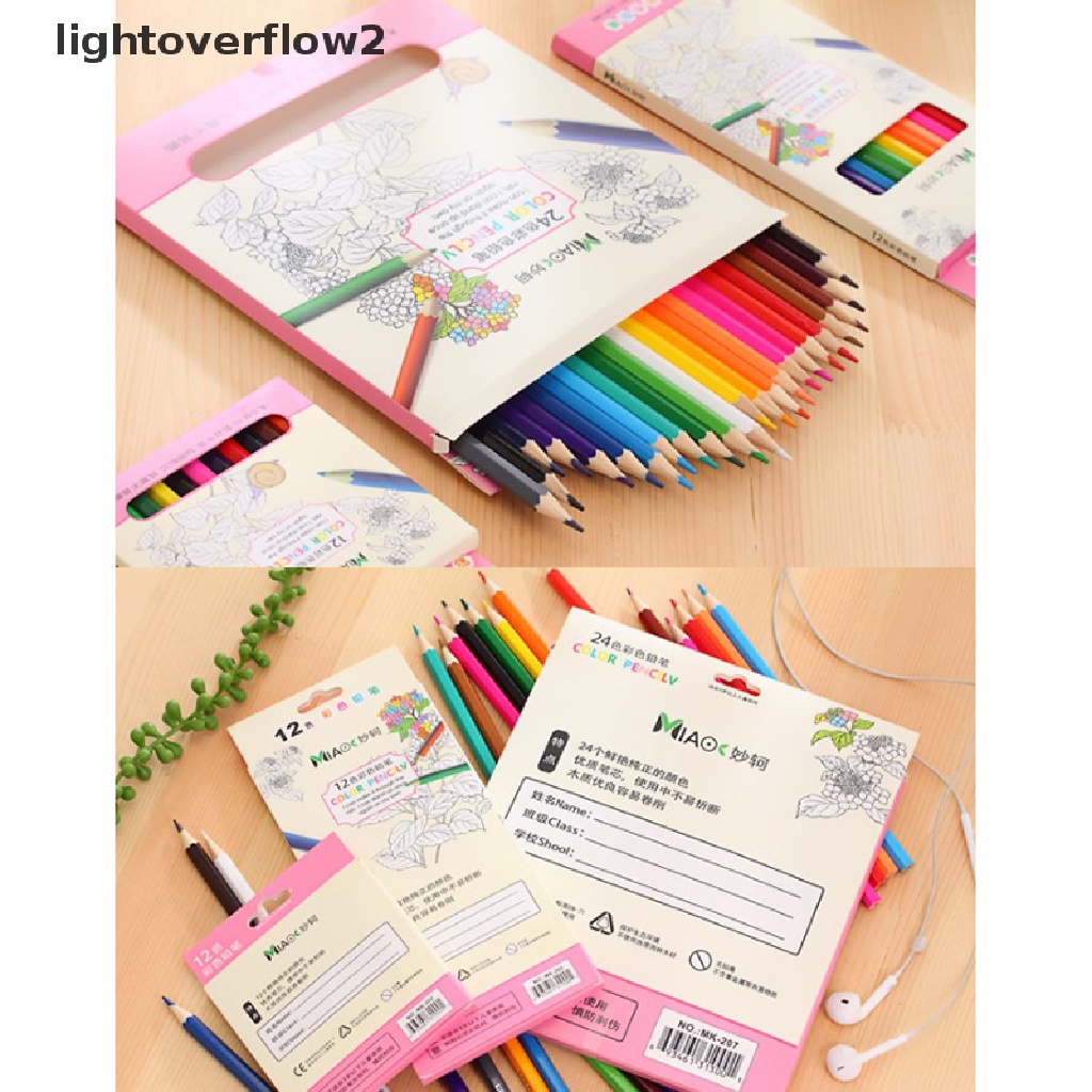 (lightoverflow2) Set Pensil Warna Krayon Untuk Anak-Anak