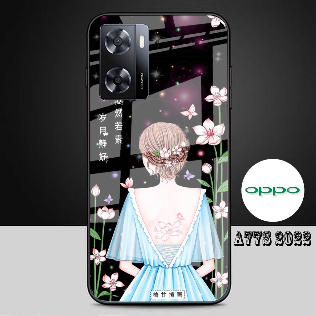 [A02] Case Oppo A77S / Softcase Kaca Kilau Oppo A77S / Casing Handphone Oppo A77S / Case Oppo A77S -