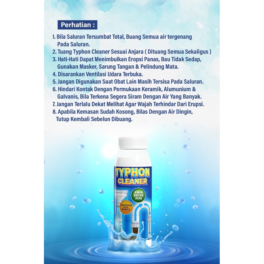 TYPHON CLEANER Cairan Pembersih Saluran Air Paralon