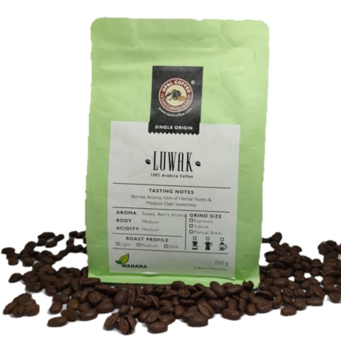 

Kopi Biji Luwak Opal Coffee Original Termurah